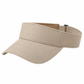 Sonnenvisier Einheitsgröße aus Textil in Beige mit verstellbarem Band