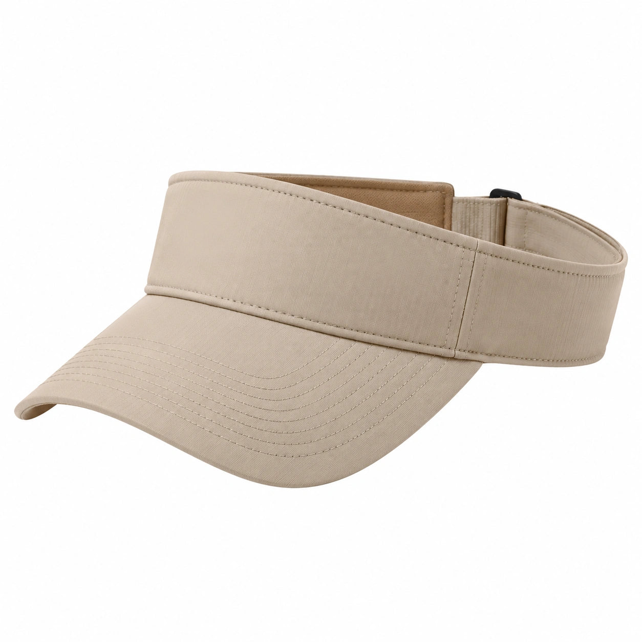 Sonnenvisier Einheitsgröße aus Textil in Beige mit verstellbarem Band